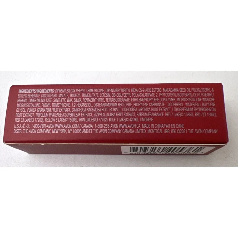 Avon fmg Glimmer Satin Lipstick - Wild Cherry